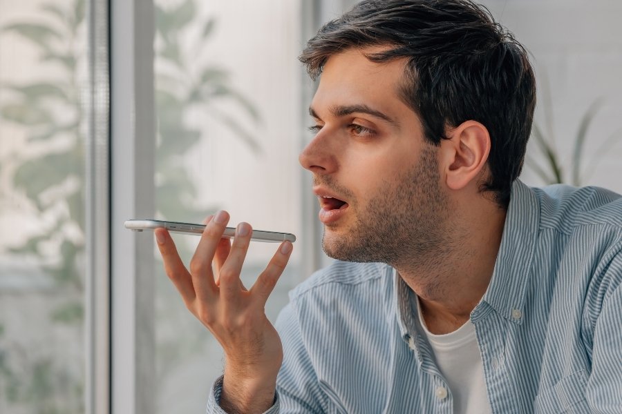 man talking in phone